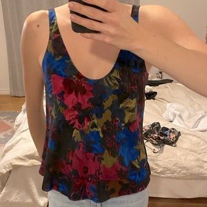 Babaton  multi-coloured silk tank